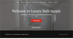 Desktop Screenshot of luxurybathsupply.com