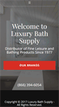 Mobile Screenshot of luxurybathsupply.com