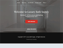 Tablet Screenshot of luxurybathsupply.com
